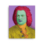 On Sale Bach Johann Sebastian Bach Lilac Yellow Red Pop Portrait  Print on Canvas  | Neoclassical Pop Art