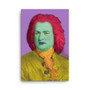 Bach Johann Sebastian Bach Lilac Yellow Red Pop Portrait Print on Canvas