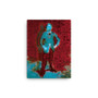 Manet | Self Portrait Bordo Red  Blue Print on Canvas