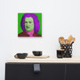 On Sale  Johann Sebastian Bach Baroque Pop Art Portrait in Purple Green Pink & Burgundy  by Neoclassical Pop Art