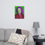 On Sale  Johann Sebastian Bach Baroque Pop Art Portrait in Purple Green Pink & Burgundy  by Neoclassical Pop Art