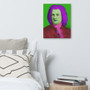 On Sale  Johann Sebastian Bach Baroque Pop Art Portrait in Purple Green Pink & Burgundy  by Neoclassical Pop Art