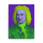 On Sale Johann Sebastian Bach |Baroque Pop Art Portrait in Purple Green Lime by Neoclassical Pop Art