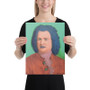 On Sale Johann Sebastian Bach | Baroque Pop Art Portrait in Coral Turquoise & Blue  by Neoclassical Pop Art