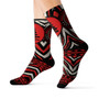 Christmas Tree Red Zebra Executive Socks