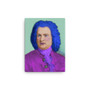 On Sale Johann Sebastian Bach Pop Art Portrait in Purple Blue  by Neoclassical Pop Art