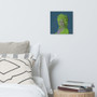 On Sale  Louis David Green Blue Print on Canvas by Neoclassical Pop Art