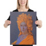Louis David Purple Orange Print on Canvas by Neoclassical Pop Art