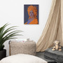 Louis David Purple Orange Print on Canvas by Neoclassical Pop Art