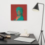 Louis David   Orange Coral Print on Canvas by Neoclassical Pop Art
