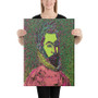 El Greco Pop Poet Portrait Pink Green Mint Print on Canvas by Neoclassical Pop Art