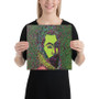 On Sale El Greco Pop Poet Portrait Pink Green Mint Print on Canvas by Neoclassical Pop Art