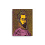 El Greco  Pop Poet Portrait Lavender Purple Yellow Print on Canvas by Neoclassical pop art 