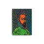 El Greco Pop Poert Portrait Orange Blue Green Print on Canvas  by Neoclassical Pop Art