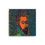 El Greco Pop Poert Portrait Orange Blue Green Print on Canvas  by Neoclassical Pop Art