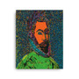 El Greco Pop Poert Portrait Orange Blue Green Print on Canvas  by Neoclassical Pop Art