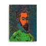 El Greco Pop Poert Portrait Orange Blue Green Print on Canvas  by Neoclassical Pop Art