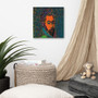 El Greco Pop Poert Portrait Orange Blue Green Print on Canvas  by Neoclassical Pop Art