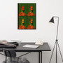 El Greco Pop Poet Portrait Orange Green Print on Canvas by Neoclassical Pop Art