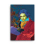 Blue Red Beethoven self portrait print on canvas