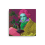 Beethoven Pop Portrait in Green Pink Yellow Print on  by Neoclassical Pop Art