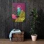 Beethoven Pop Portrait in Green Pink Yellow Print on  by Neoclassical Pop Art