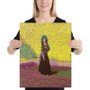 Goya The Black Duchess in Pink Yellow Print on Canvas by Neoclassical Pop Art