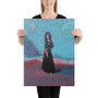 Goya The Black Duchess in Pink Blue Print on Canvas by Neoclassical Pop Art