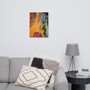 Botticelli The Birth of Venus Orange Green Blue & Red Print on Canvas by Neoclassical Pop Art