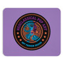 Da Vinci Vitruvian Man Purple Blue Orange Mousepad