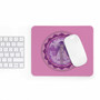 Da Vinci  Vitruvian Angel Pink Purple Mousepad by Neoclassical Pop Art