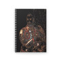 Bronzino Black & Orange Portrait Spiral Notebook by Neoclassical Pop Art