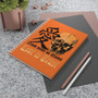 On Sale Da Vinci Orange  Skull Spiral Notebook by Neoclassical Pop Art