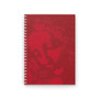 Da Vinci La Scapigliata Red Lady Spiral Notebook by Neoclassical Pop Art