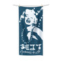 Marilyn Monroe Pop Portrait Blue White Decorative Bath Towel
