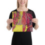 Botticelli The Birth of Venus Bright Yellow & Red Print on Canvas by Neoclassical Pop Art