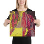 Botticelli The Birth of Venus Bright Yellow & Red Print on Canvas by Neoclassical Pop Art