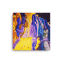 Botticelli The Birth of Venus  Purple Yellow  Lilac Print on Canvas by  Neoclassical Pop Art