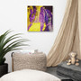 On Sale  Botticelli The Birth of Venus Yellow Purple Lilac Print on Canvas by  Neoclassical Pop Art