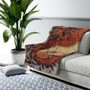 Botticelli Goddess of Knowledge Sherpa Fleece Blanket  by Neoclassical Pop Art