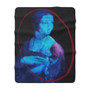 On Sale Da Vinci Lady with an Ermin Sherpa Fleece Blanket by Neoclassical Pop Art