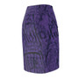 On Sale Abstract Purple Women's Pencil Skirt by Neoclassical Pop Art