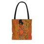 Klimt | The Lady in Gold Orange Boho Tote Bag