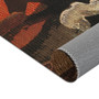 Goya Matador  Orange Brown Area Rugs  by Neoclassical Pop Art