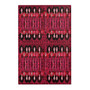 Klimt Beethoven Red Area Rugs