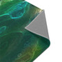 Abstract Green Blue Area Rugs by Neoclassical Pop Art