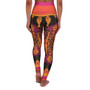 Klimt Orange Pink High Waisted Yoga Leggings by Neoclassical Pop Art