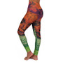 Sir Peter Paul Rubens orange green High Waisted Yoga Leggings by Neoclassical Pop Art