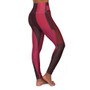 Brown Pink High Waisted Yoga Leggings by Neoclassical Pop Art