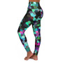 Geometric Pop High Waisted Yoga Leggings  by Neoclassical Pop Art